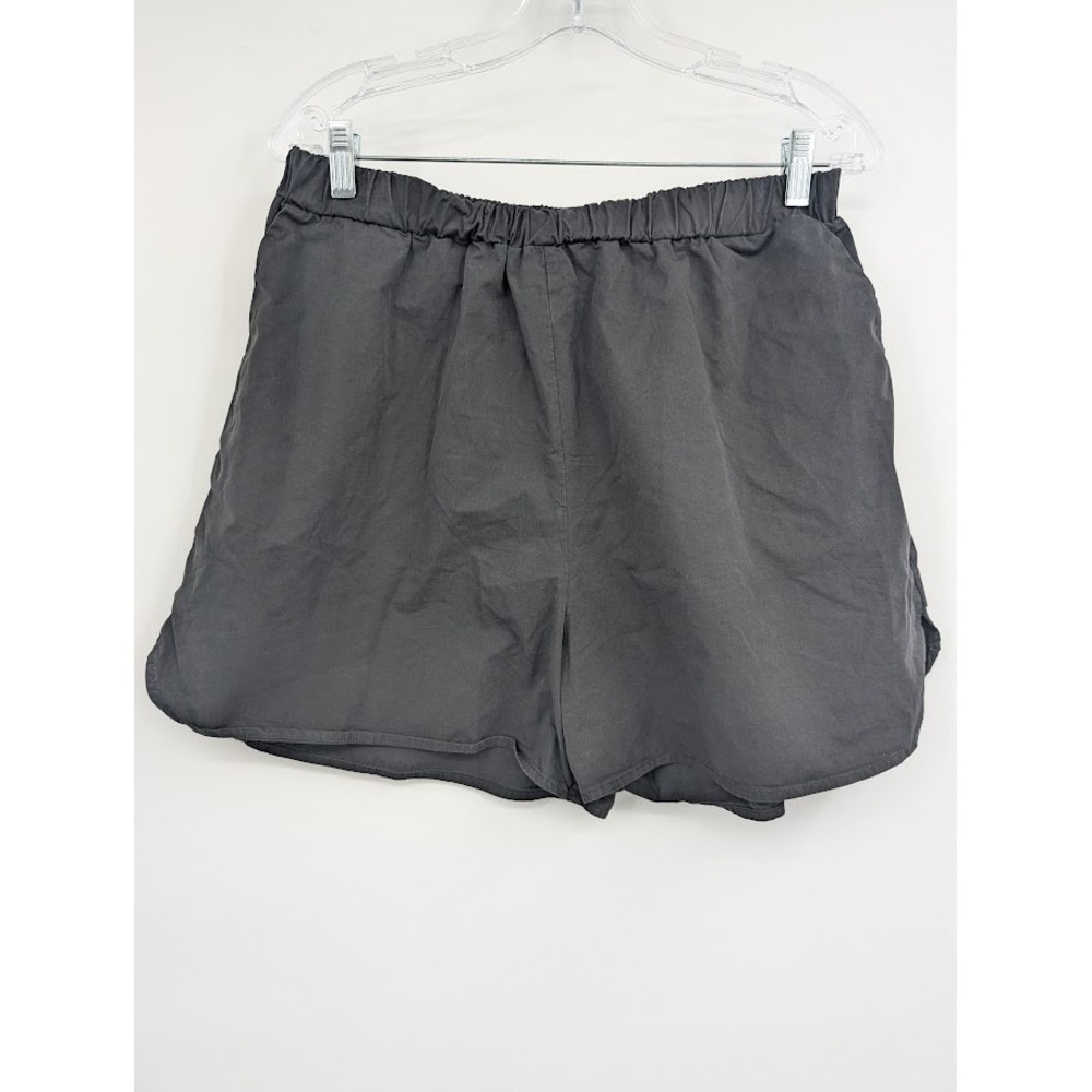 DISSH Shorts Women's Black Cotton Poplin Elastic Waist Pull on NWOT sz 10